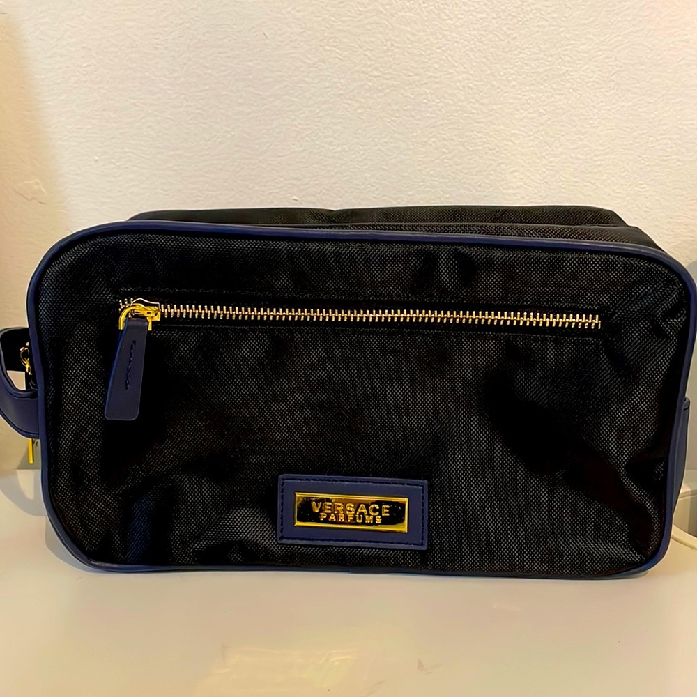 Versace parfums black clutch bag ( men& women)